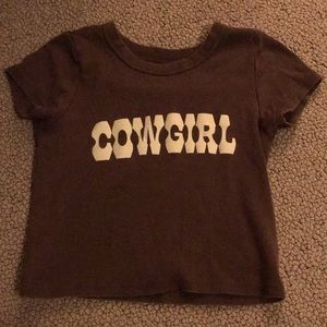 Brandy Melville COWGIRL Baby Tee